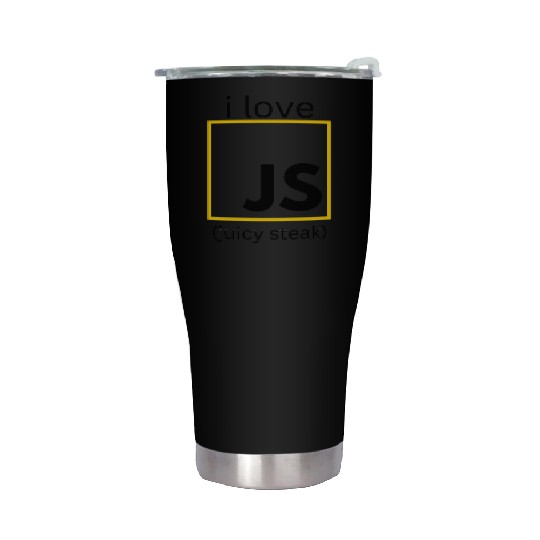 JavaScript web developer funny programming Stainless Steel Tumblers