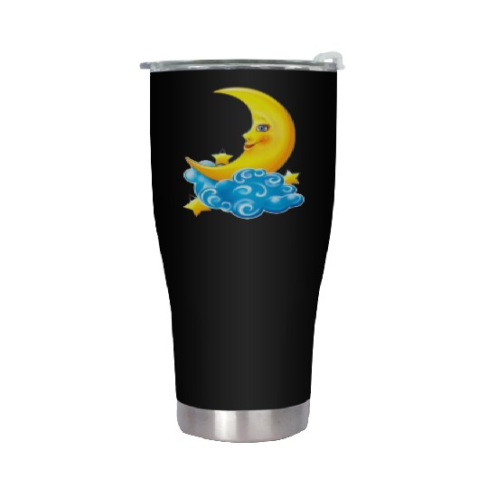 dessin de croissant de lune Stainless Steel Tumblers