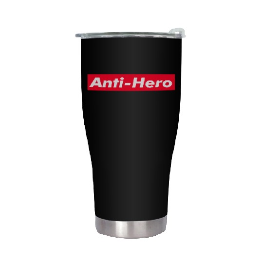 Anti-Hero red boxx Text Gift Music Fan Lover Stainless Steel Tumblers