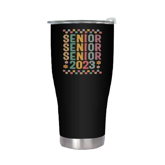 Graduation Stainless Steel Tumblers, Senior Class Of 2023 Floral