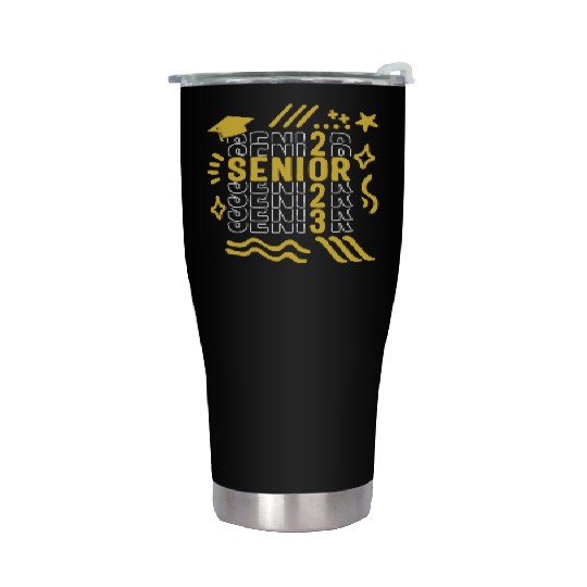 Graduation Stainless Steel Tumblers, Senior Class Of 2023 Gift End