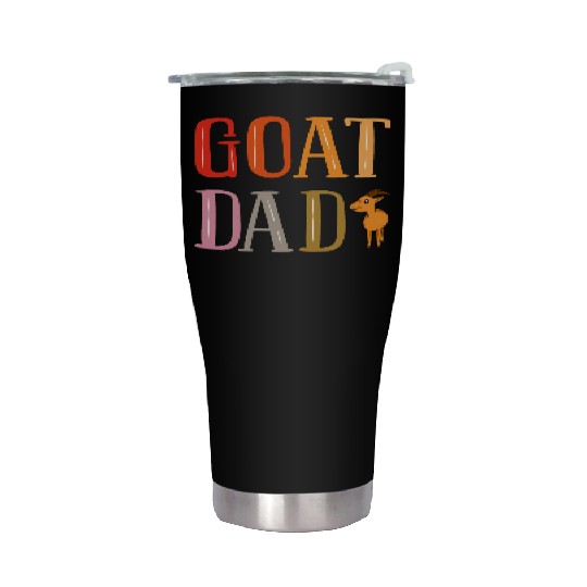 Goat Dad Goat Lover Stainless Steel Tumblers