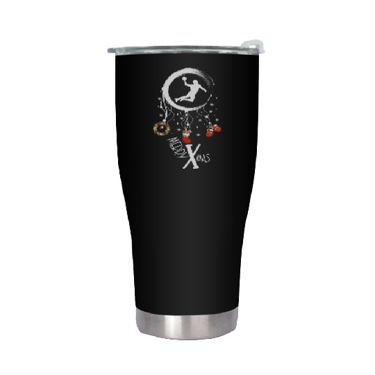 Winter dreamcatcher Christmas Handball Stainless Steel Tumblers