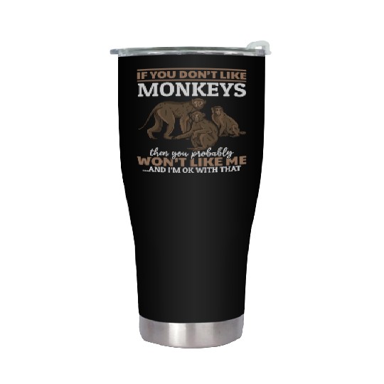 Orangutan Monkey Lover - Chimpanzee Orangutan Monk Stainless Steel Tumblers