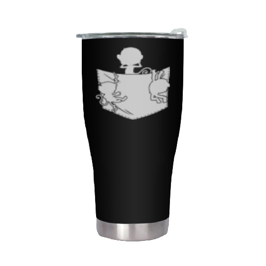 Orangutan Monkey Lover - Funny Monkeys Pocket Monk Stainless Steel Tumblers