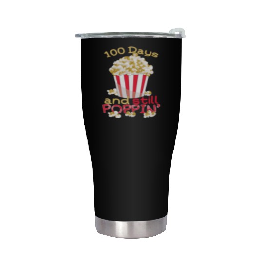 Teacher Student 100th Day 100 Days Of School Pop Stainless Steel Tumblers