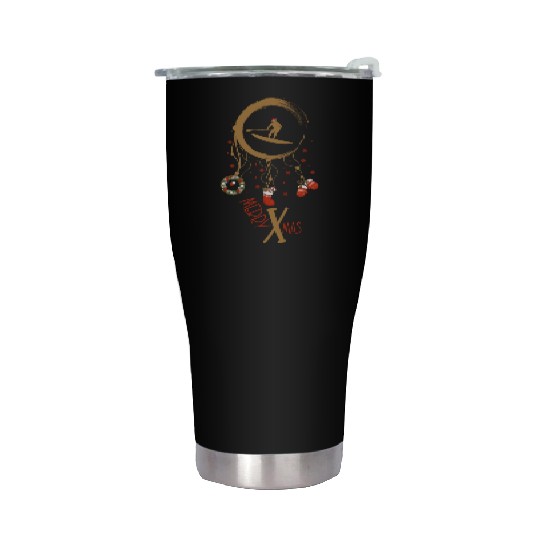 Winter dreamcatcher Christmas StandUpPaddle Stainless Steel Tumblers