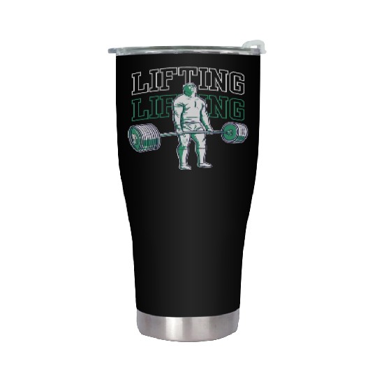 Lifting Lift Weightlifting Gym Workout Stainless Steel Tumblers