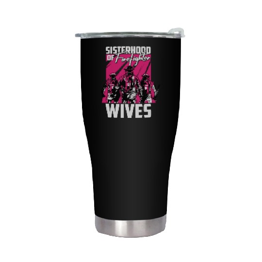 Firefighter Thin Red Line Sisterhood Stainless Steel Tumblers