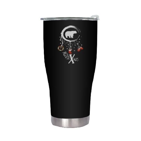 Winter dreamcatcher Christmas Bear Stainless Steel Tumblers