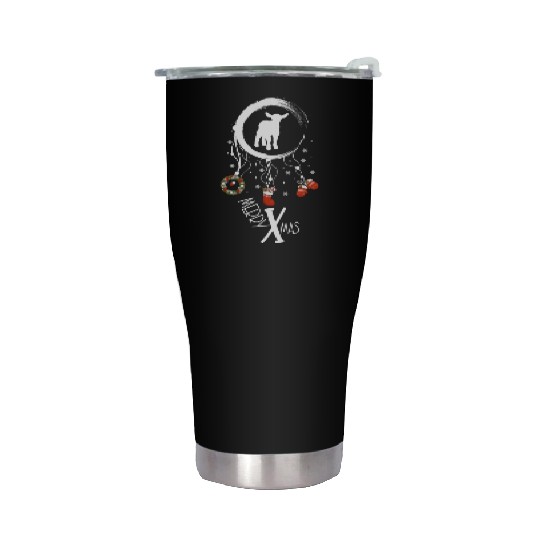 Winter dreamcatcher Christmas Lamb Stainless Steel Tumblers