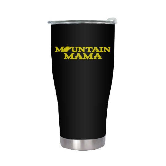 Mountain Mama Wv Blue And Gold Stainless Steel Tumblers