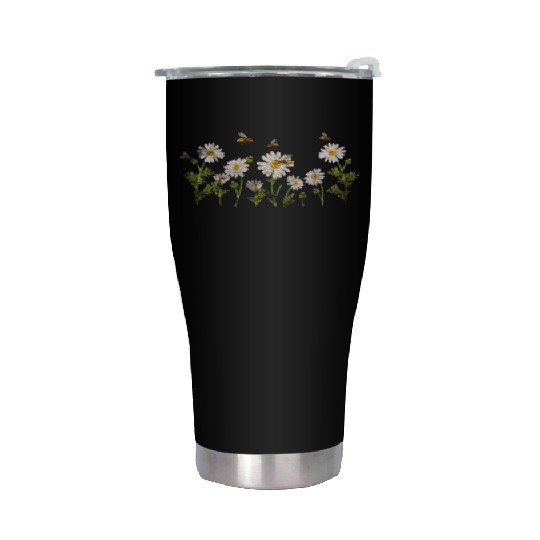 Marguerites Daisy Summer Daisies Flower Garden Stainless Steel Tumblers