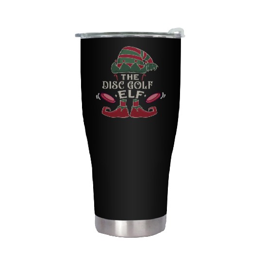 Chistmas Season The Disc Golf Elf Stainless Steel Tumblers