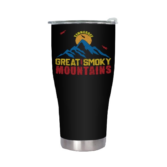 Great Smoky Mountains Tennessee Mountain Hiking Stainless Steel Tumblers