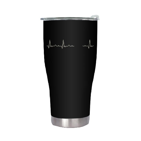 Car Classic 1920s. Heart. Love. EKG. Pulse. Beat. Stainless Steel Tumblers