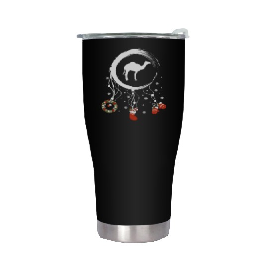 Winter dreamcatcher Christmas Camel Stainless Steel Tumblers