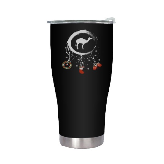 Winter dreamcatcher Christmas Camel Stainless Steel Tumblers