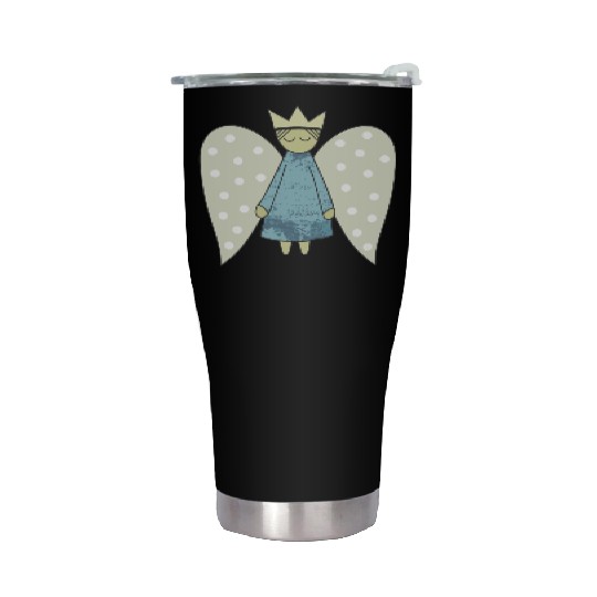 The Flight of the Christmas Angel Stainless Steel Tumblers