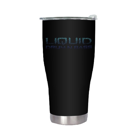 Liquid Drum N Bass Blue DNB Version Stainless Steel Tumblers