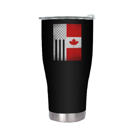 Canada Design for proud Canadian Americans Stainless Steel Tumblers