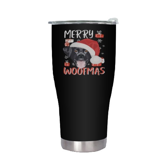 Labrador Merry Christmas Stainless Steel Tumblers