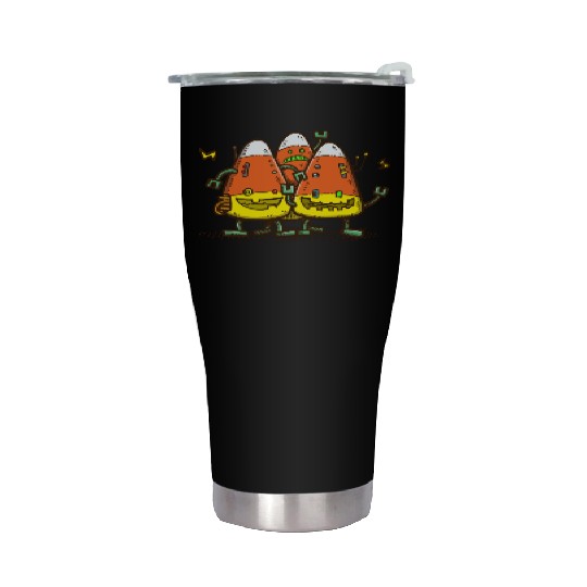 Candy Corn Bots Stainless Steel Tumblers