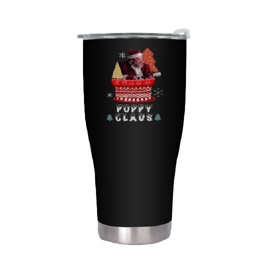 POPPY CLAUS MARRY CHRISTMAS Stainless Steel Tumblers