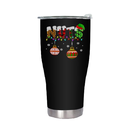 Funny Chest Nuts Couples Christmas Chestnuts Xmas Stainless Steel Tumblers