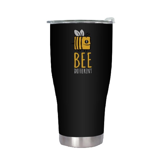 bee different saying quote Stainless Steel Tumblers