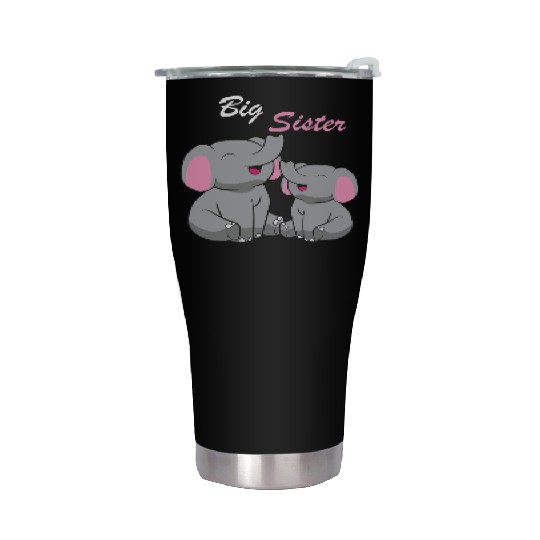 Elephants - Big Sister Stainless Steel Tumblers