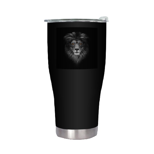 The Majestic Lion Head Stainless Steel Tumblers unisex