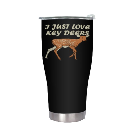I Just Love Key Deers Fawn Deer Lover Florida Keys Stainless Steel Tumblers