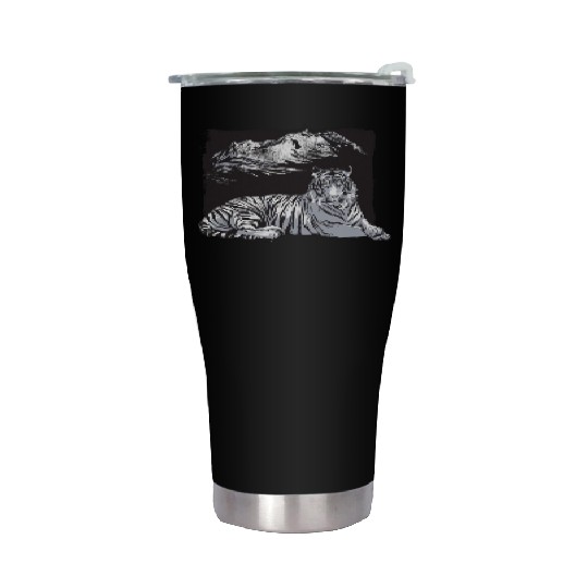 tiger mountains Stainless Steel Tumblers