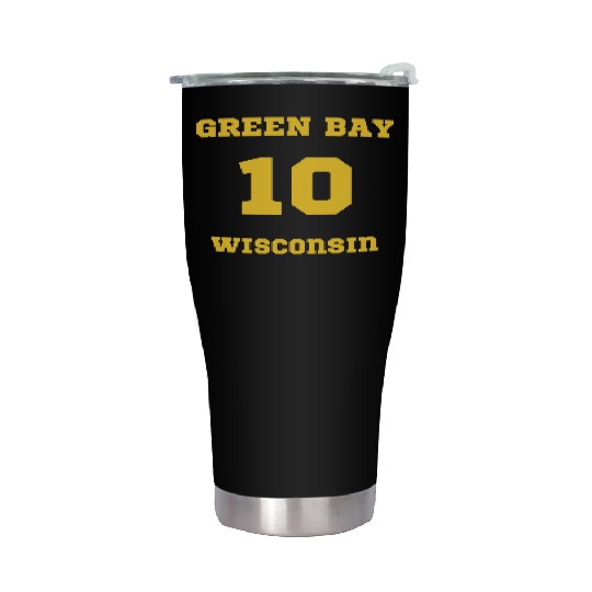 GREEN BAY WISCONSIN vintage distressed football Stainless Steel Tumblers