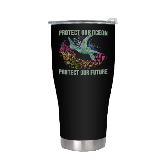 Marine Biology Protect Our Ocean Loves Marine Life Stainless Steel Tumblers