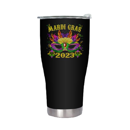 Beads Bling Party - Mardi Gras 2023 Stainless Steel Tumblers