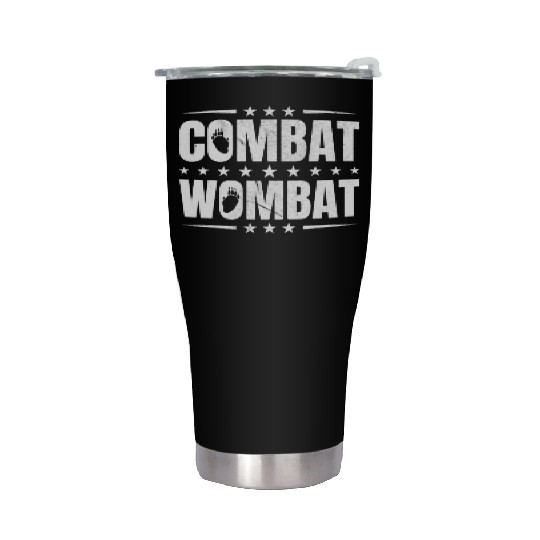 Combat Wombat For A Wombats Lover Stainless Steel Tumblers