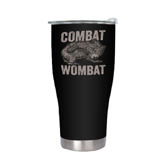 Combat Wombat For A Wombats Lover Stainless Steel Tumblers