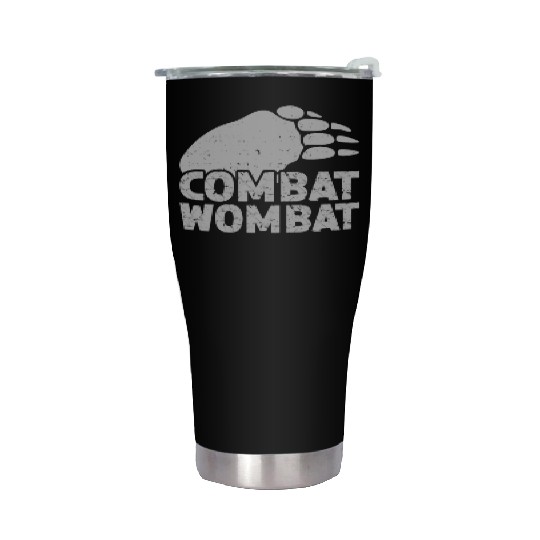 Combat Wombat For A Wombats Lover Stainless Steel Tumblers