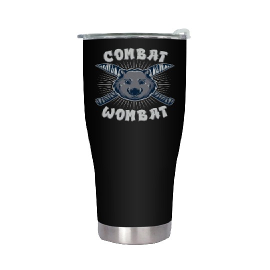 Combat Wombat For A Wombats Lover Stainless Steel Tumblers