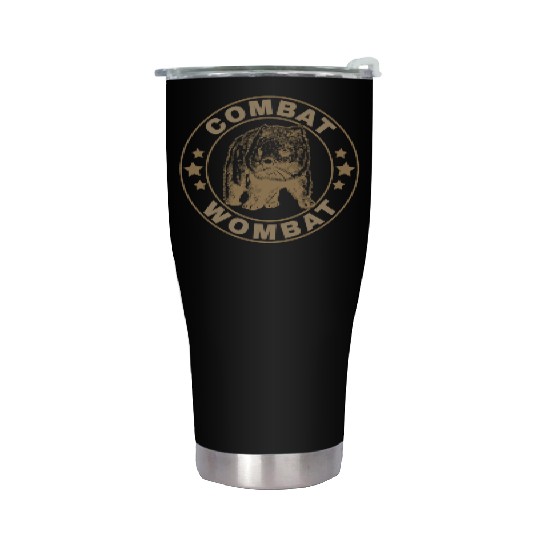 Combat Wombat For A Wombats Lover Stainless Steel Tumblers
