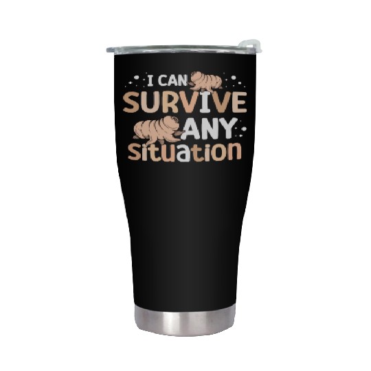 I Can Survive Any Situation Science Tardigrade Stainless Steel Tumblers