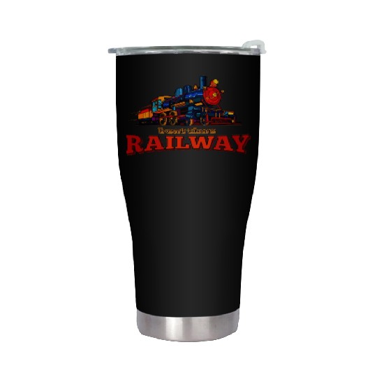 Train Stainless Steel Tumblers