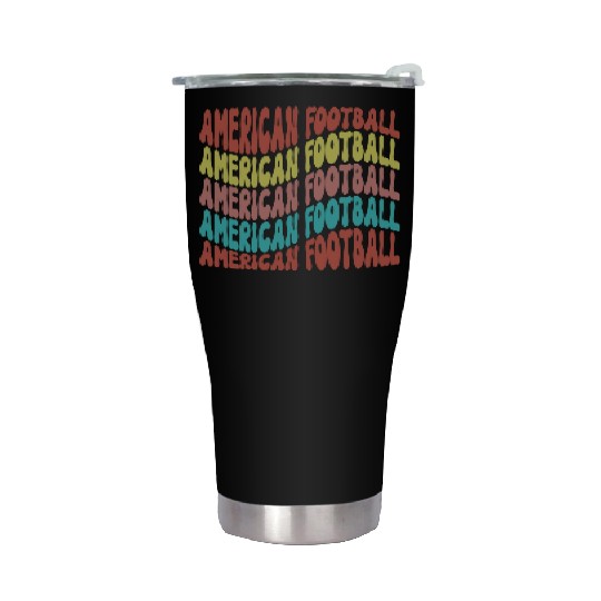 american Football Fan Stainless Steel Tumblers, Cute Game Day Stainless Steel Tumblers