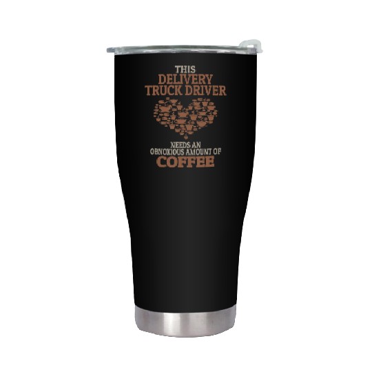 Delivery Truck Driver Coffee Lover Gift Stainless Steel Tumblers