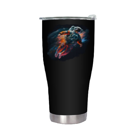 Astronaut Cosmonaut Sci-Fi character Stainless Steel Tumblers