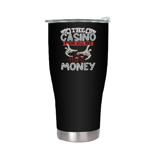 Poker Casino Poker Player Gambling Roulette Stainless Steel Tumblers