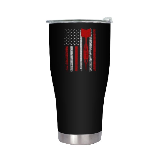 US Flag Darts Patriotic Stainless Steel Tumblers