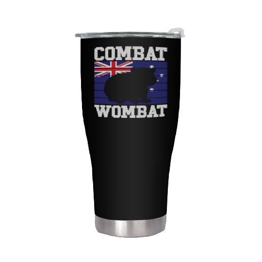 Combat Wombat For A Wombats Lover Stainless Steel Tumblers